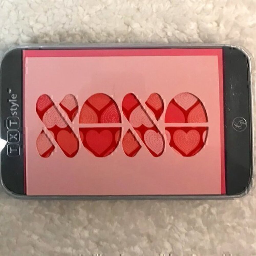 💖 2/$14 C.R. Gibson "XOXO" TXT Style Blank, Boxed Notecards